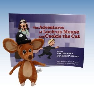 The Adventures of Lock-Up Mouse & Cookie the Cat Book with Plush Toy Bundle