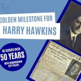 Golden Milestone for Harry Hawkins