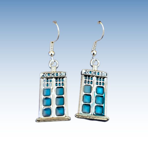 Earrings - Police Box