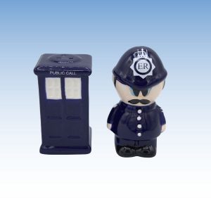 Salt & Pepper Shakers - Police Man Set