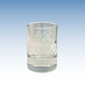 Shot glass WMP crest