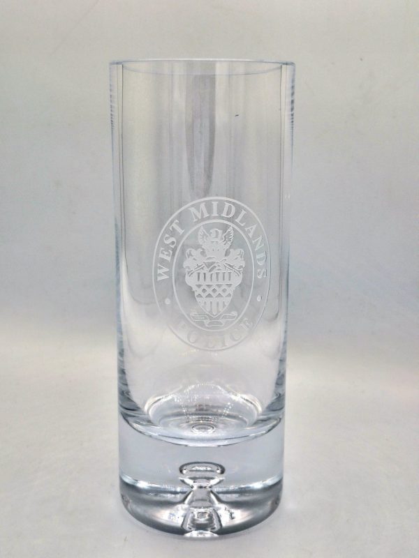 Glass Vase WMP Crest